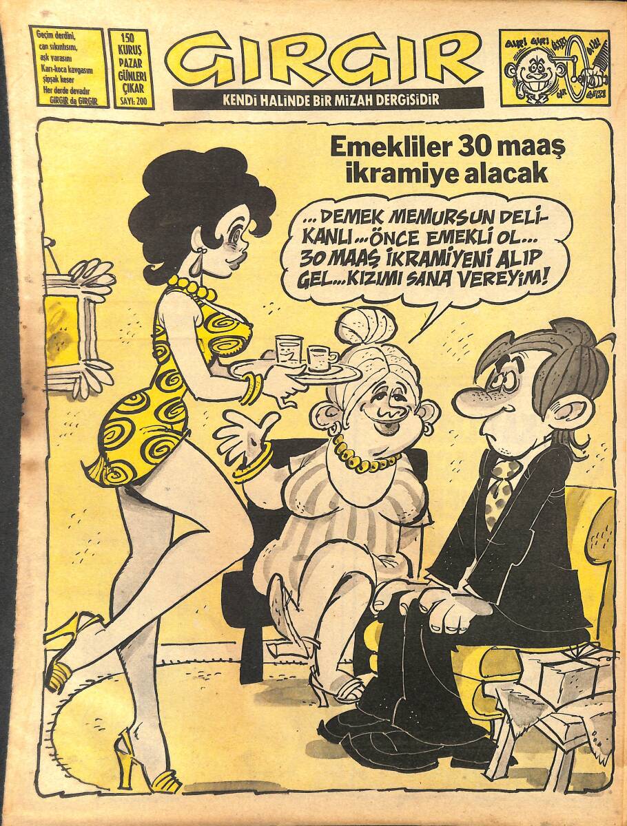 Gırgır Mizah Dergisi 6 Haziran 1976 Sayı: 200 NDR97955 - 1