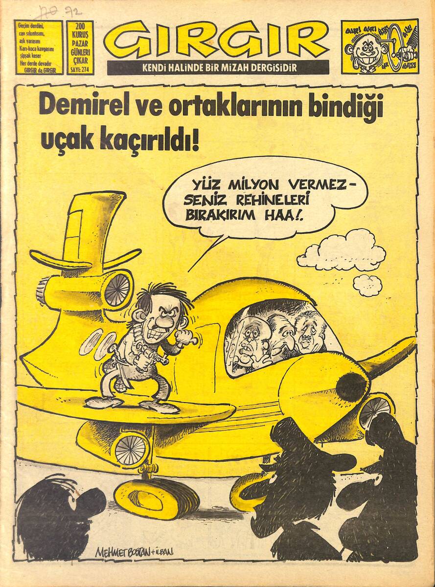 Gırgır Mizah Dergisi 6 Kasım 1977 Sayı: 274 NDR97808 - 1