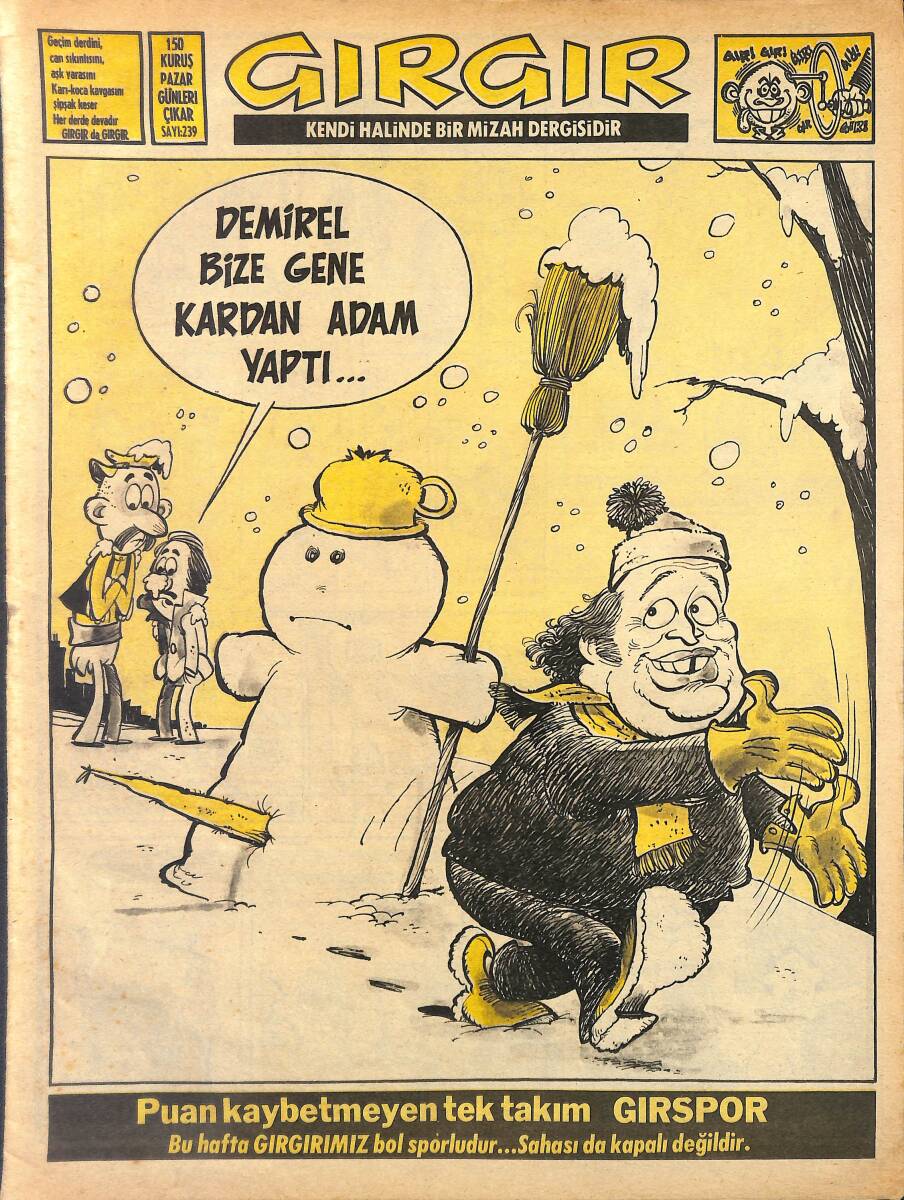 Gırgır Mizah Dergisi 6 Mart 1977 Sayı: 239 NDR97793 - 1
