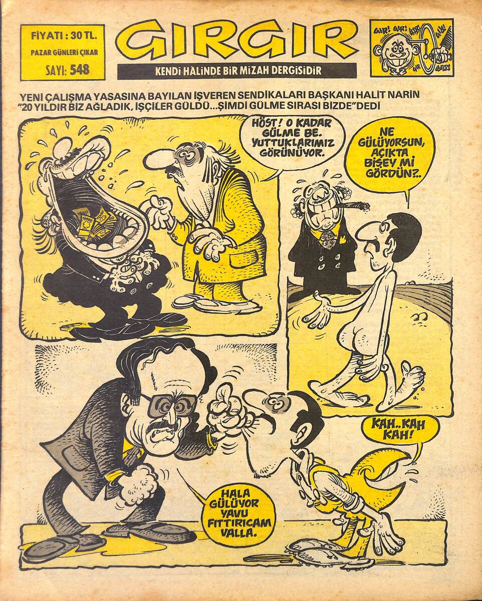 Gırgır Mizah Dergisi 6 Mart 1983 Sayı: 548 NDR97820 - 1