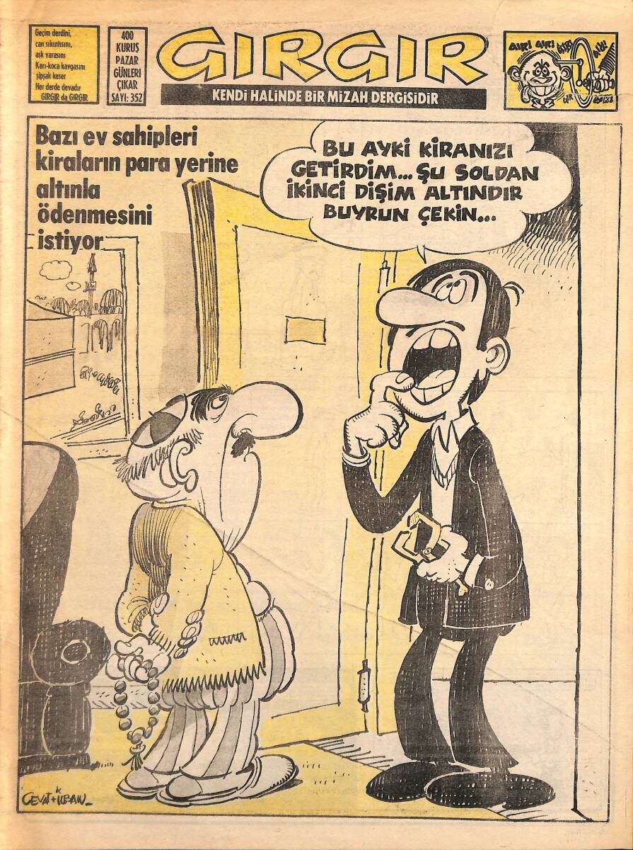 Gırgır Mizah Dergisi 6 Mayıs 1979 Sayı : 352 NDR97554 - 1