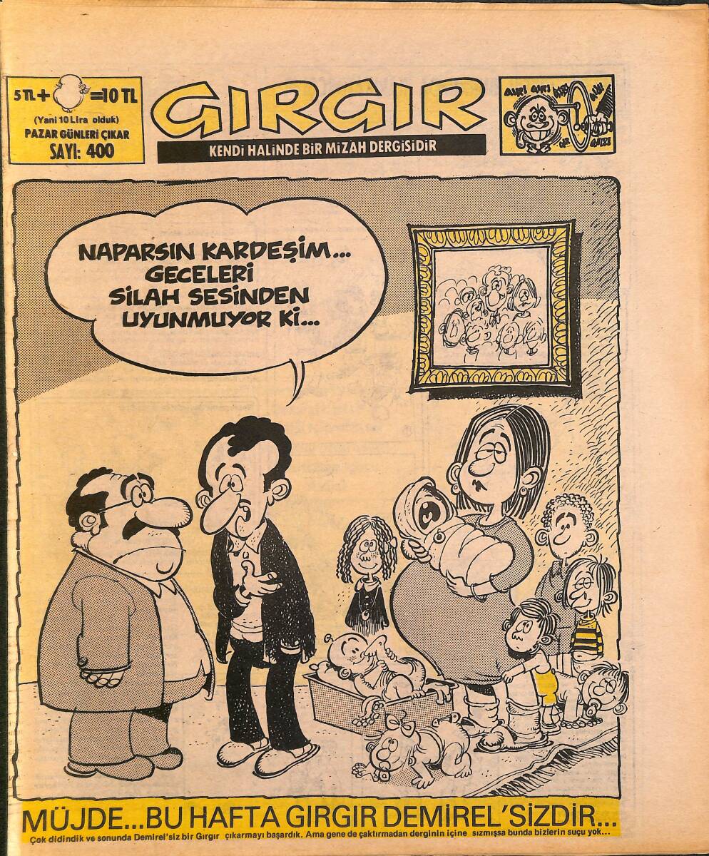 Gırgır Mizah Dergisi 6 Nisan 1980 Sayı : 400 NDR97674 - 1