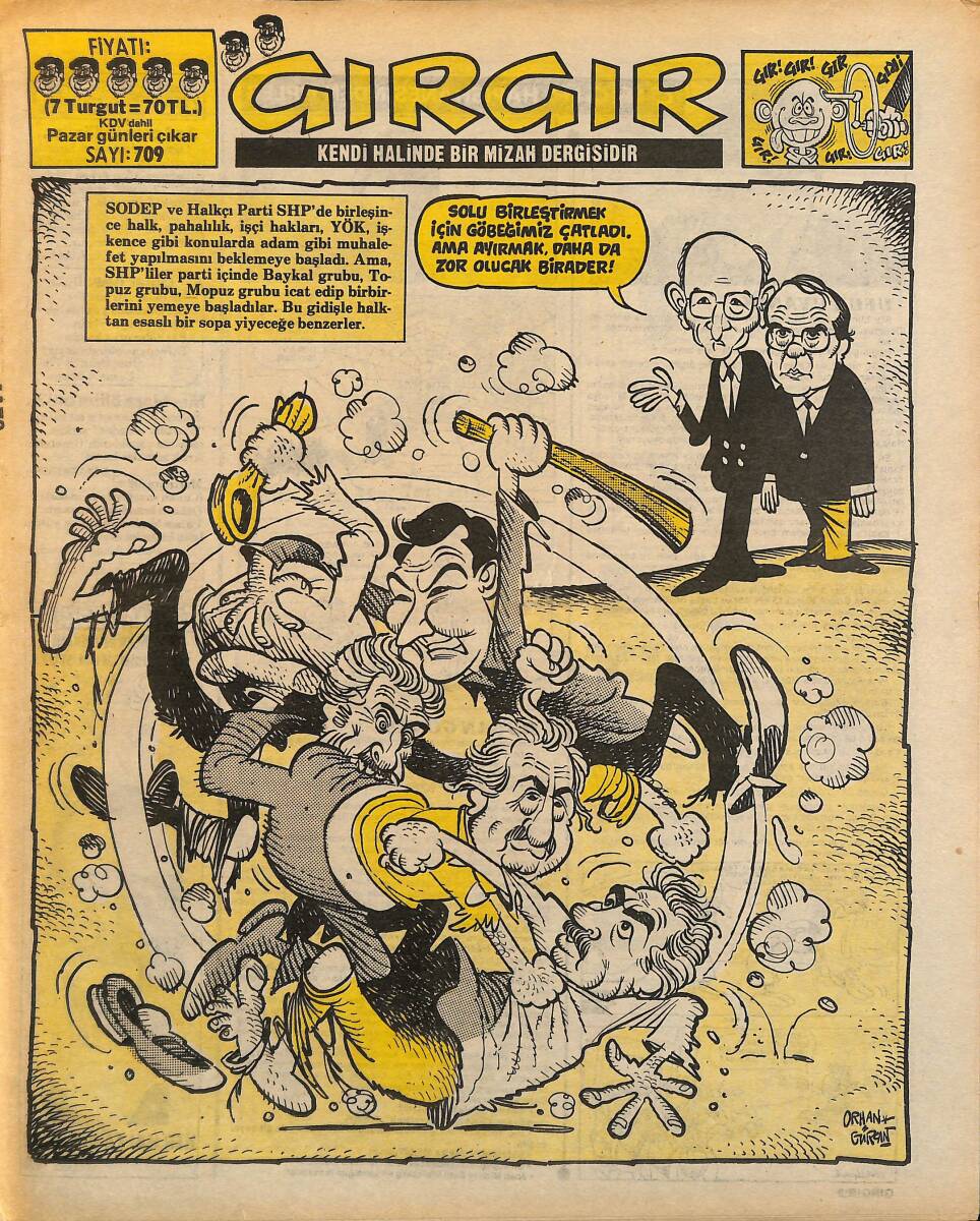 Gırgır Mizah Dergisi 6 Nisan 1986 Sayı: 709 NDR98014 - 1