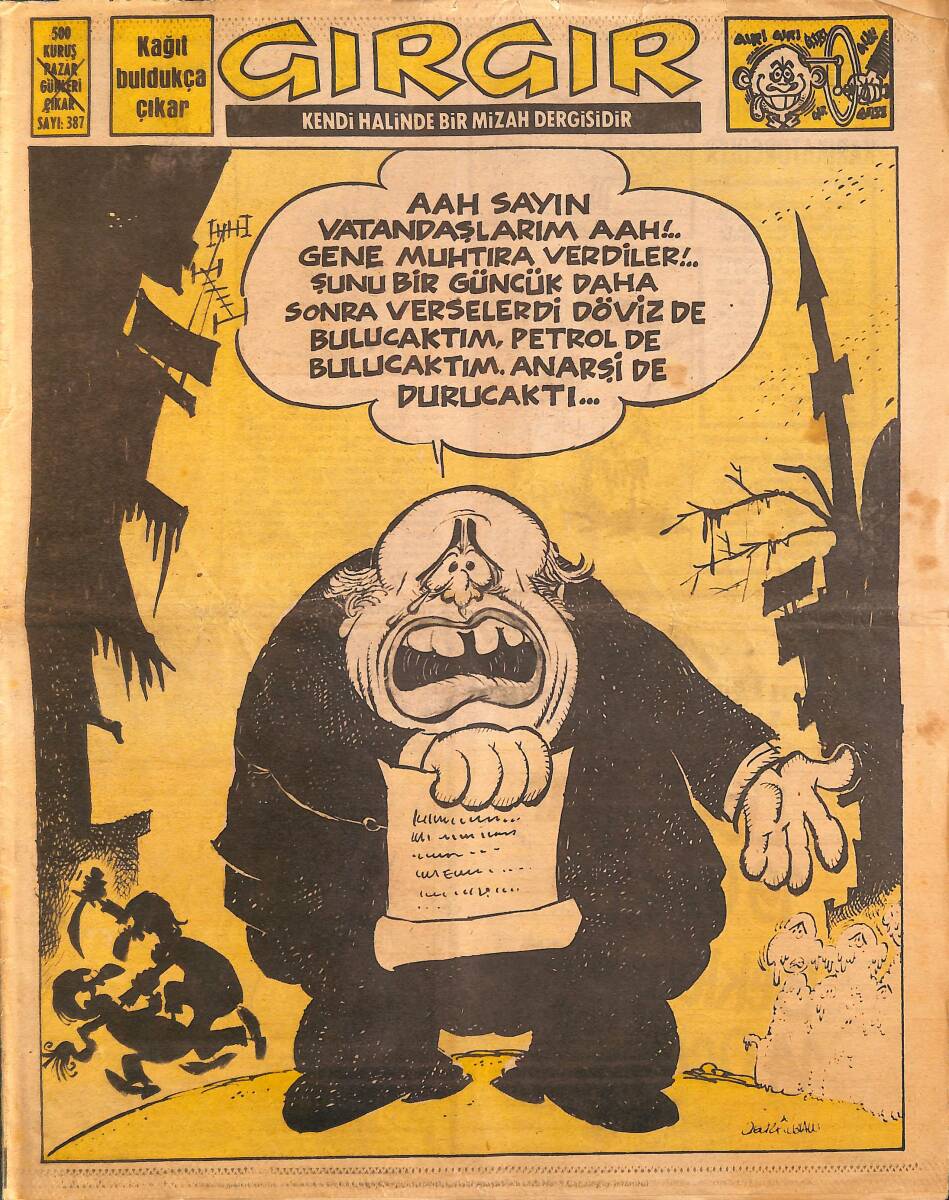 Gırgır Mizah Dergisi 6 Ocak 1980 Sayı : 387 NDR97687 - 1