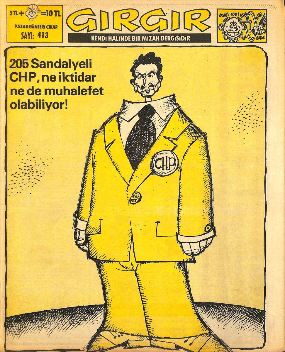 Gırgır Mizah Dergisi 6 Temmuz 1980 Sayı : 413 NDR97710 - 1
