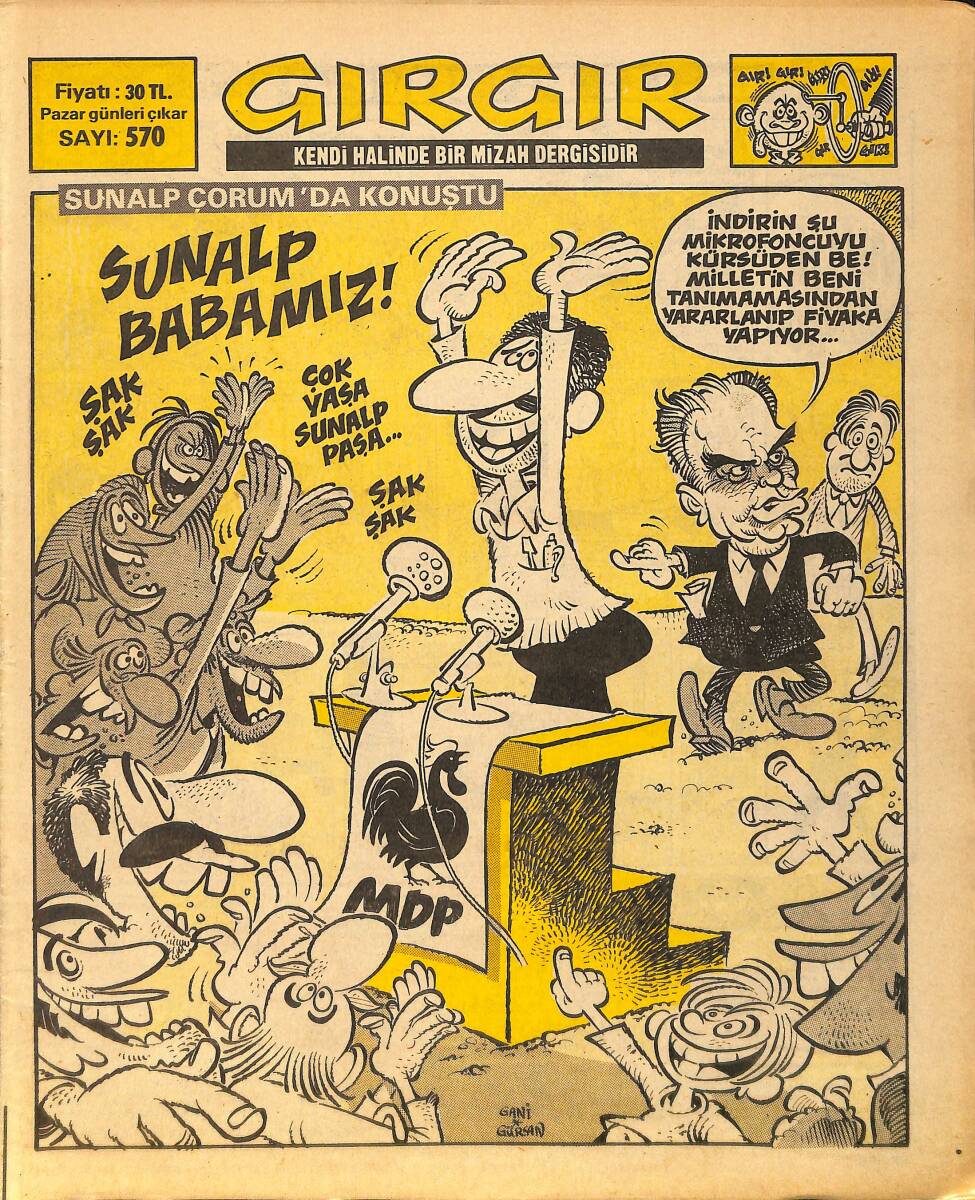 Gırgır Mizah Dergisi 7 Ağustos 1983 Sayı : 570 NDR97263 - 1