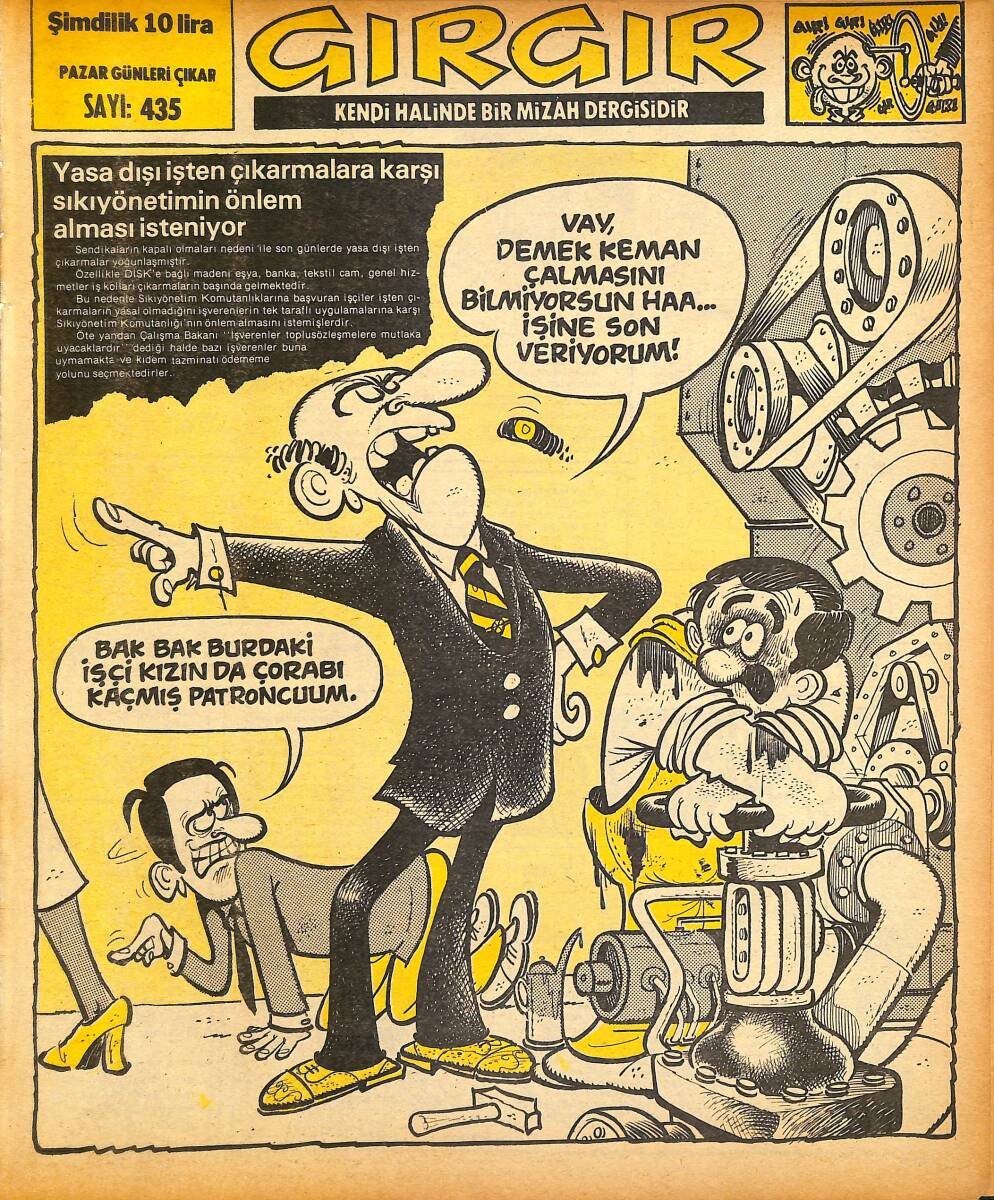 Gırgır Mizah Dergisi 7 Aralık 1980 Sayı : 435 NDR97690 - 1