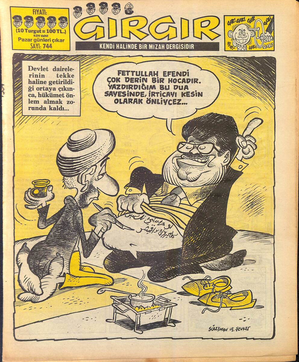 Gırgır Mizah Dergisi 7 Aralık 1986 Sayı : 744 NDR96865 - 1