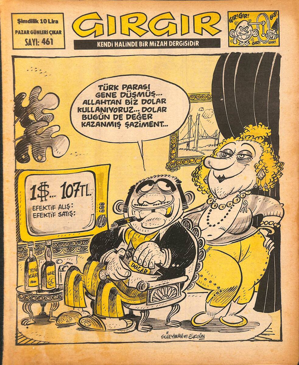 Gırgır Mizah Dergisi 7 Haziran 1981 Sayı : 461 NDR97504 - 1