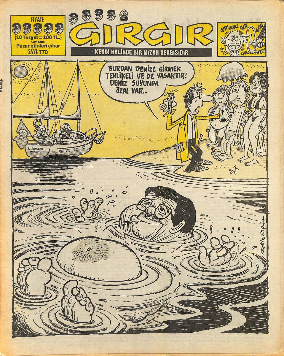 Gırgır Mizah Dergisi 7 Haziran 1987 Sayı : 770 NDR97002 - 1