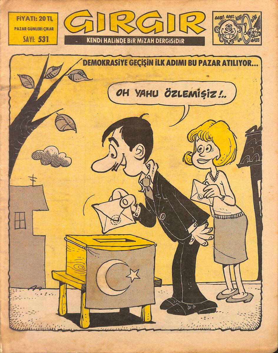 Gırgır Mizah Dergisi 7 Kasım 1982 Sayı : 531 NDR97579 - 1