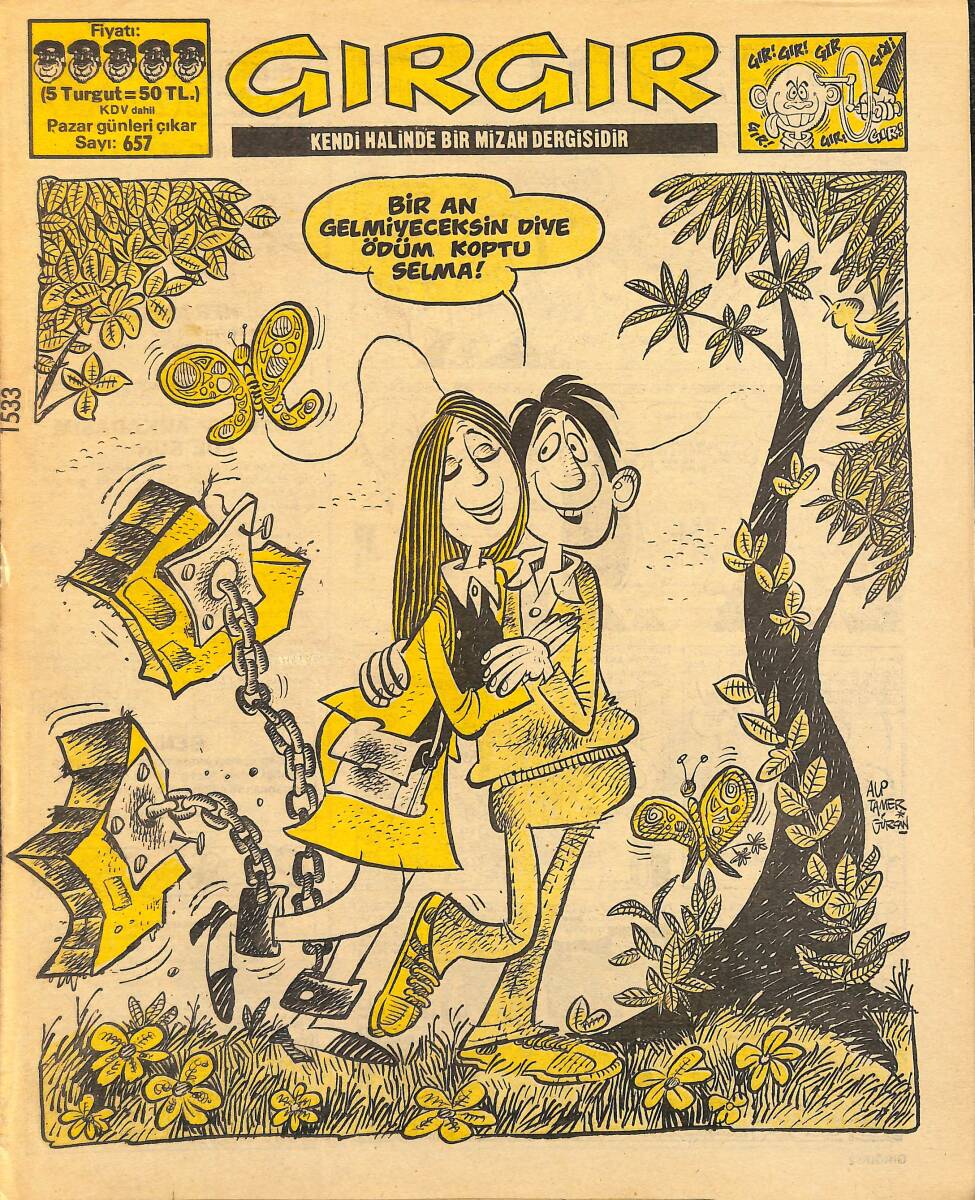 Gırgır Mizah Dergisi 7 Nisan 1985 Sayı : 657 NDR97728 - 1
