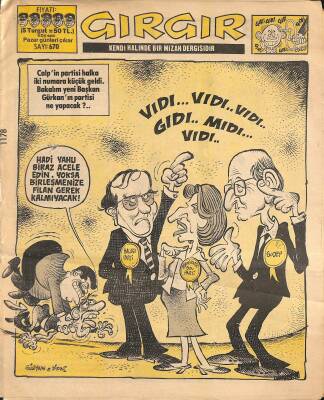 Gırgır Mizah Dergisi 7 Temmuz 1985 Sayı 670 NDR80502 - 1