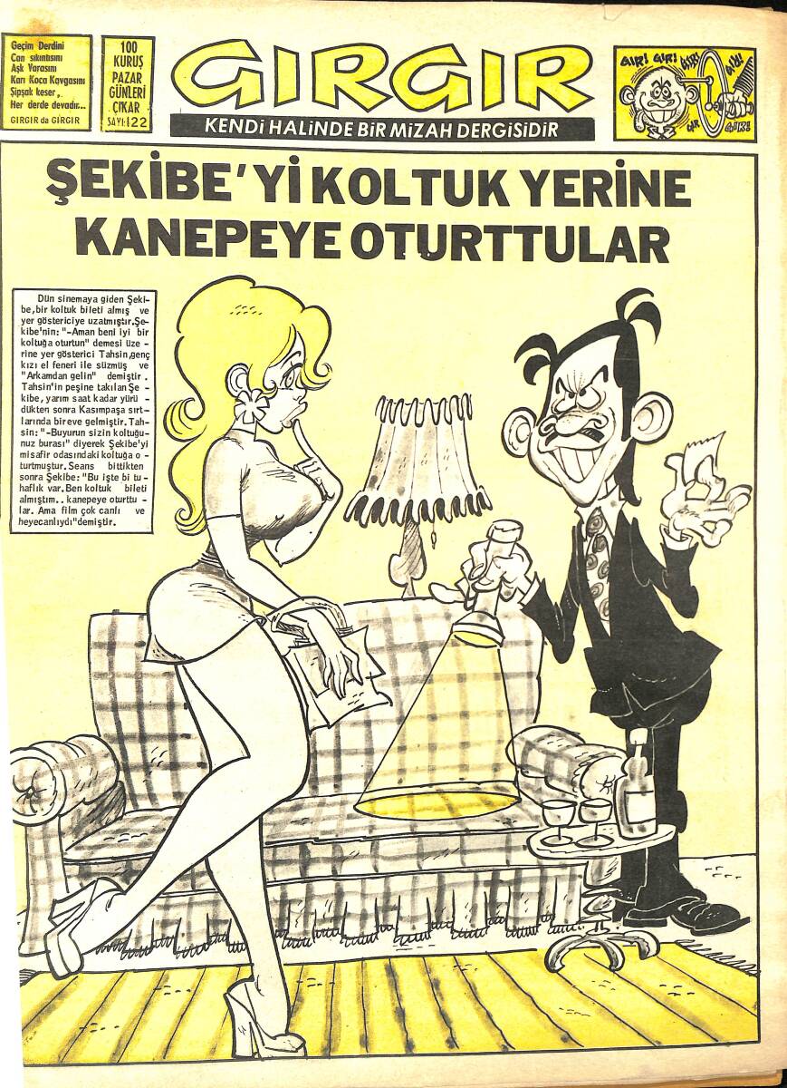 Gırgır Mizah Dergisi 8 Aralık 1974 Sayı : 122 NDR96845 - 1