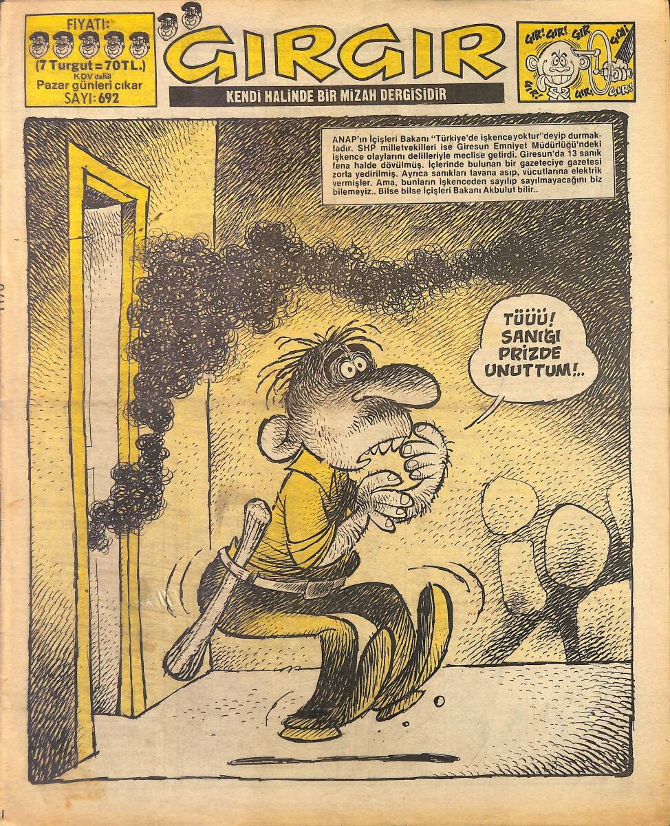 Gırgır Mizah Dergisi 8 Aralık 1985 Sayı : 692 NDR97745 - 1