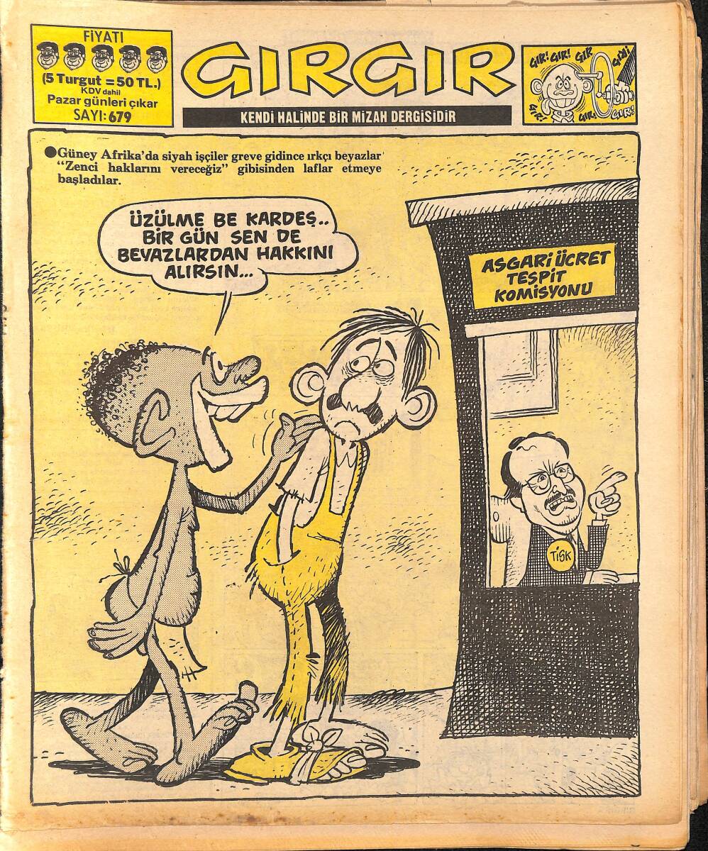 Gırgır Mizah Dergisi 8 Eylül 1985 Sayı : 679 NDR96580 - 1