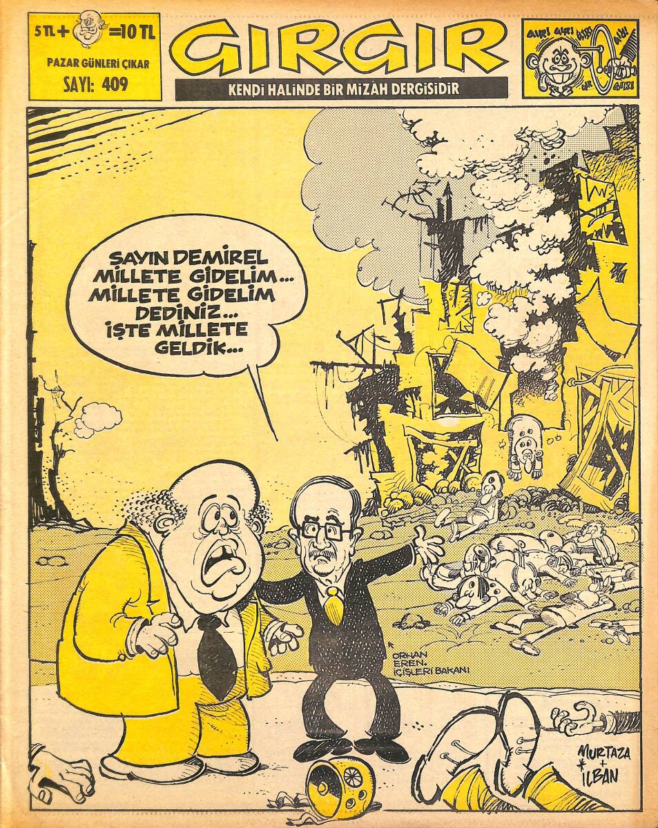 Gırgır Mizah Dergisi 8 Haziran 1980 Sayı : 409 NDR97665 - 1