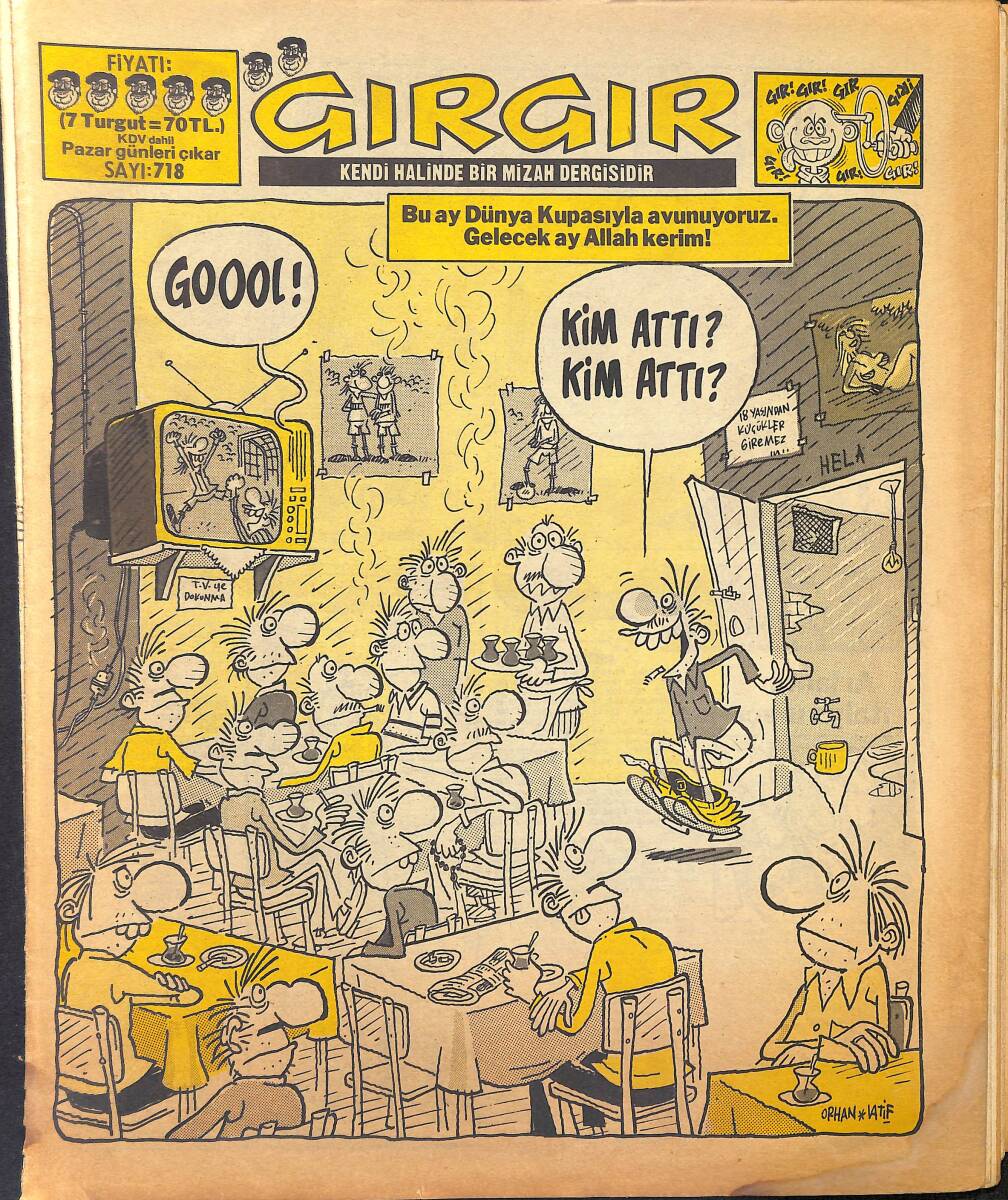 Gırgır Mizah Dergisi 8 Haziran 1986 Sayı : 718 NDR96891 - 1