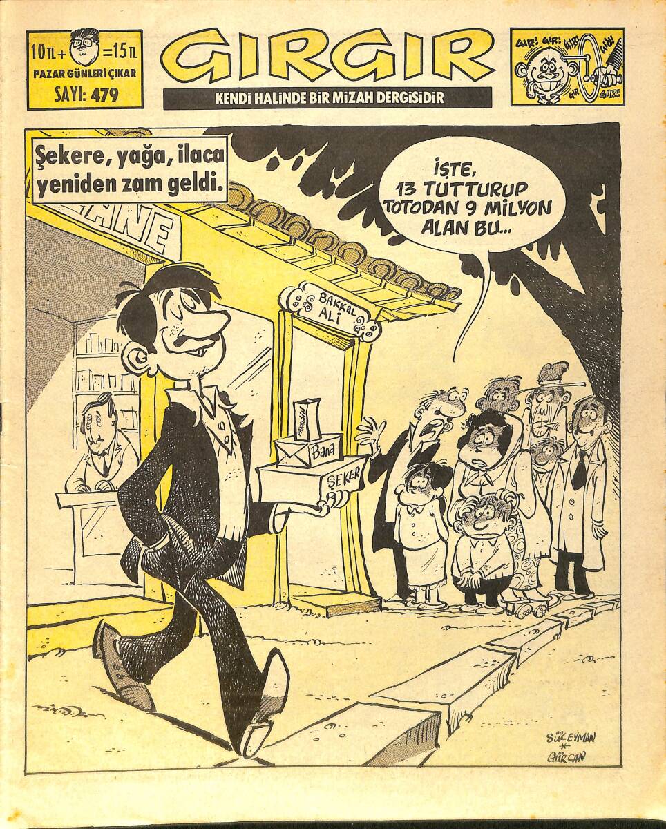 Gırgır Mizah Dergisi 8 Kasım 1981 Sayı : 479 NDR97199 - 1