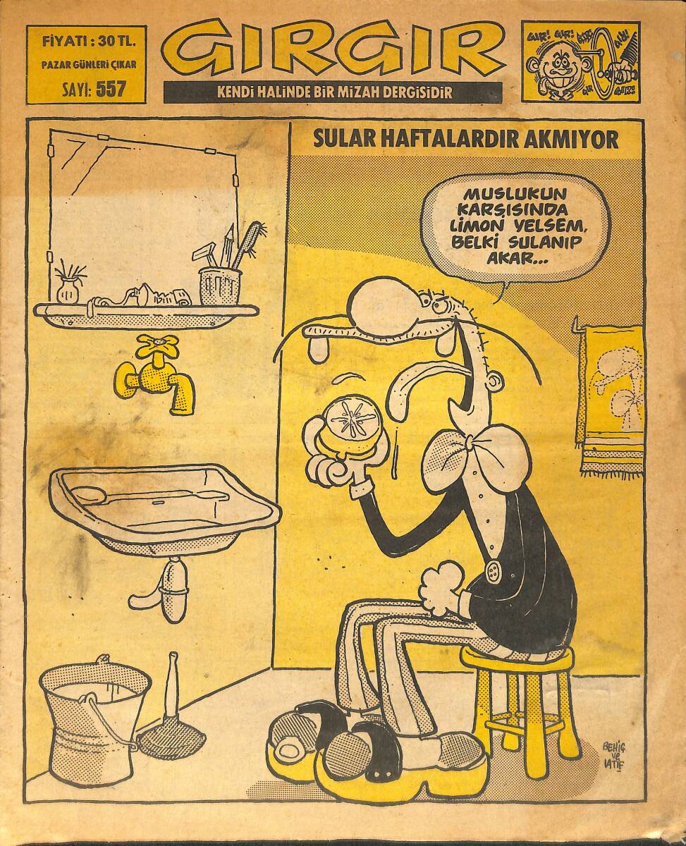 Gırgır Mizah Dergisi 8 Mayıs 1983 Sayı : 557 NDR97297 - 1
