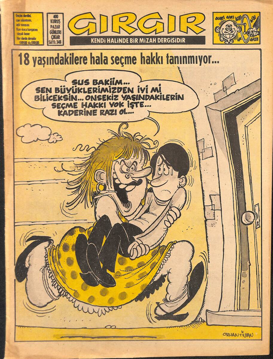Gırgır Mizah Dergisi 8 Nisan 1979 Sayı : 348 NDR97558 - 1