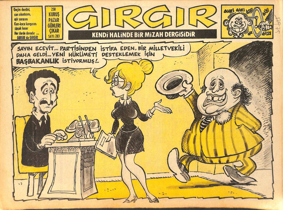 Gırgır Mizah Dergisi 8 Ocak 1978 Sayı : 283 NDR97624 - 1