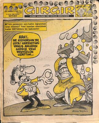 Gırgır Mizah Dergisi 8 Ocak 1989 Sayı 853 NDR80667 - 1