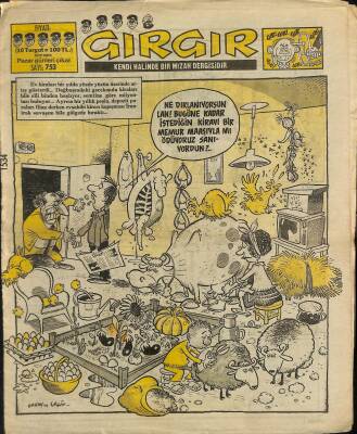 Gırgır Mizah Dergisi 8 Şubat 1987 Sayı 753 NDR80313 - 1