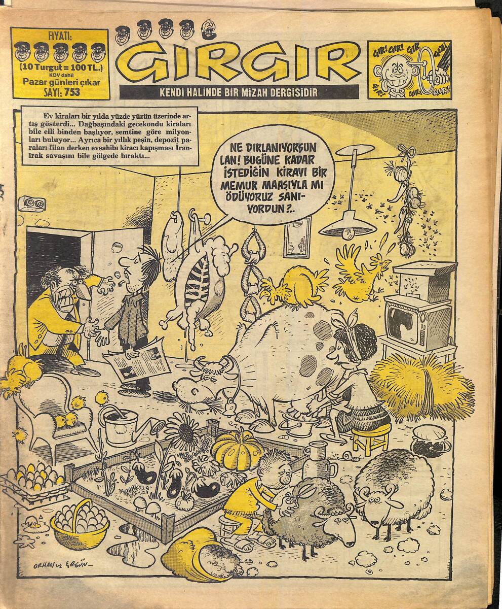 Gırgır Mizah Dergisi 8 Şubat 1987 Sayı : 753 NDR96995 - 1