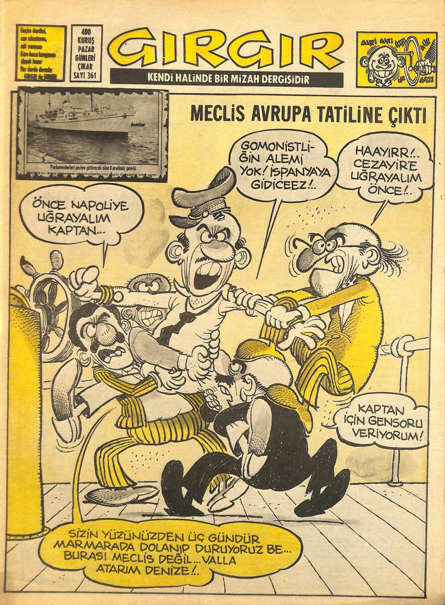 Gırgır Mizah Dergisi 8 Temmuz 1979 Sayı : 361 NDR97592 - 1