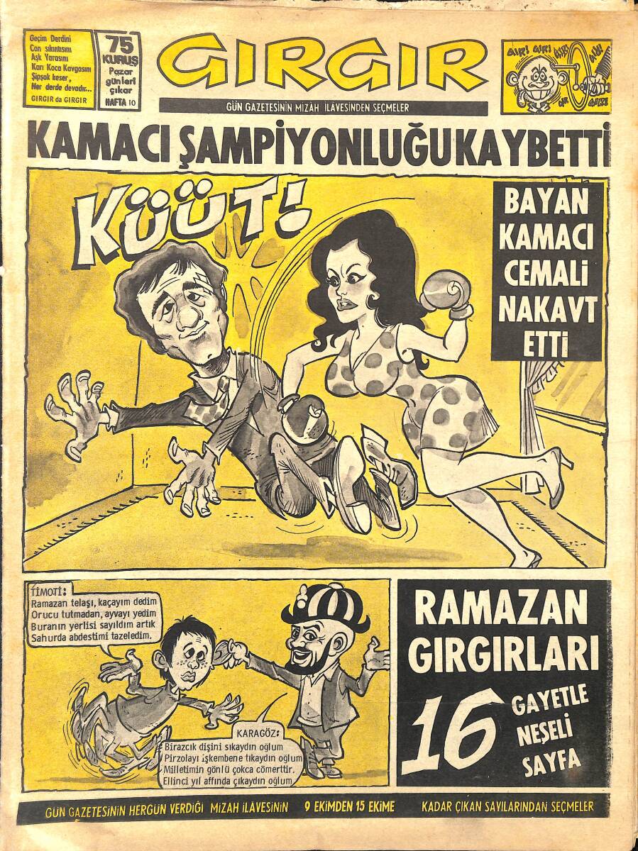 Gırgır Mizah Dergisi 9 Ekim 1972 Sayı : 10 NDR96828 - 1