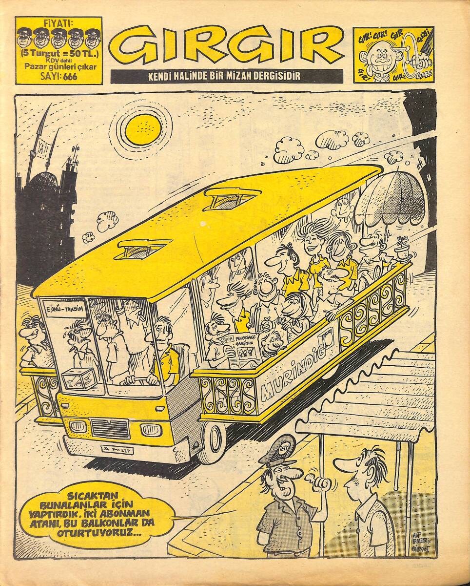 Gırgır Mizah Dergisi 9 Haziran 1985 Sayı : 666 NDR97719 - 1