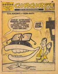 Gırgır Mizah Dergisi 9 Kasım 1985 Sayı : 688 NDR97749 - Gökçekoleksiyon