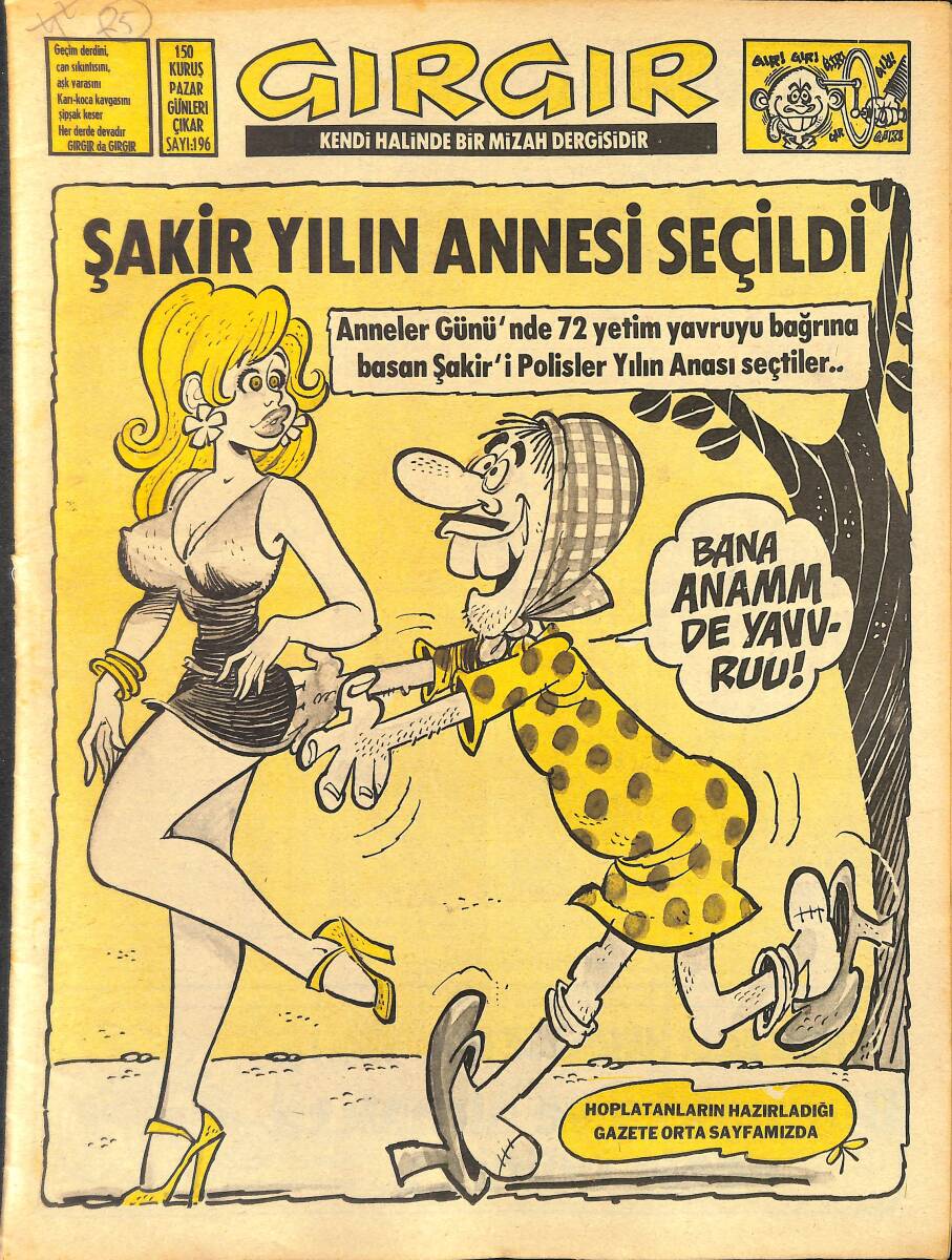 Gırgır Mizah Dergisi 9 Mayıs 1976 Sayı: 196 NDR97888 - 1