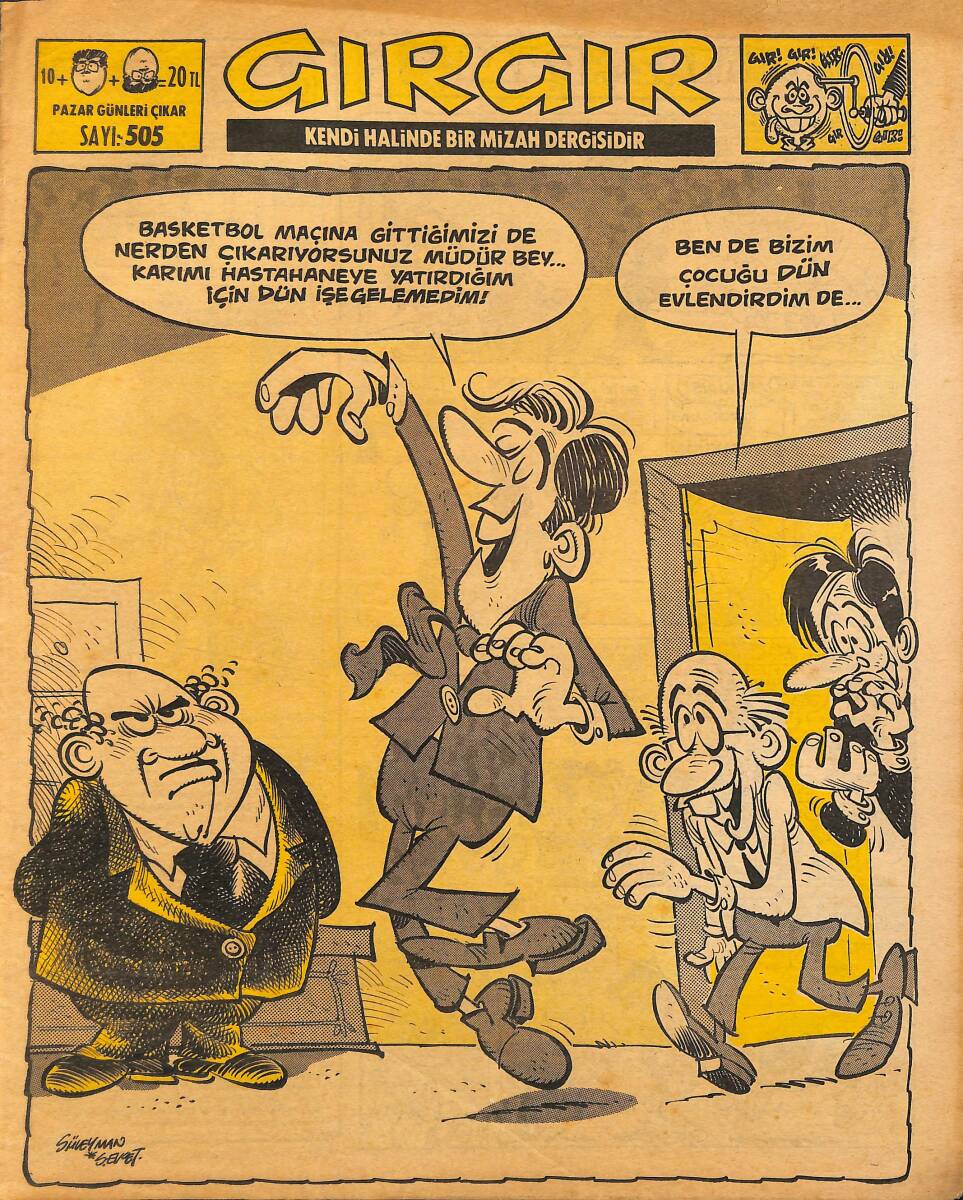 Gırgır Mizah Dergisi 9 Mayıs 1982 Sayı : 505 NDR97543 - 1