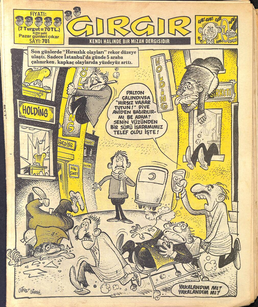 Gırgır Mizah Dergisi 9 Şubat 1986 Sayı : 701 NDR96908 - 1