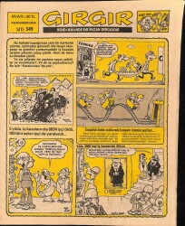 Gırgır Mizah Dergisi Sayı 549 13 Mart 1983 NDR20236 - Gökçekoleksiyon