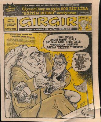 Gırgır Mizah Dergisi Sayı1018 5-12 Mart 1992 NDR21437 - 1