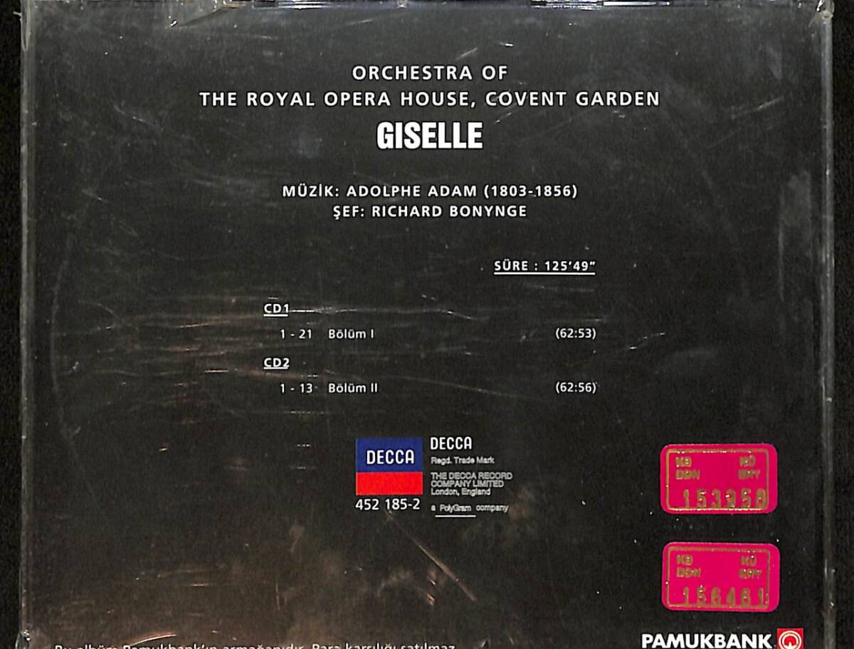 Giselle - Orchestra Of The Royal Opera House,Covent Garden CD (Sıfır) CD4443 - 2