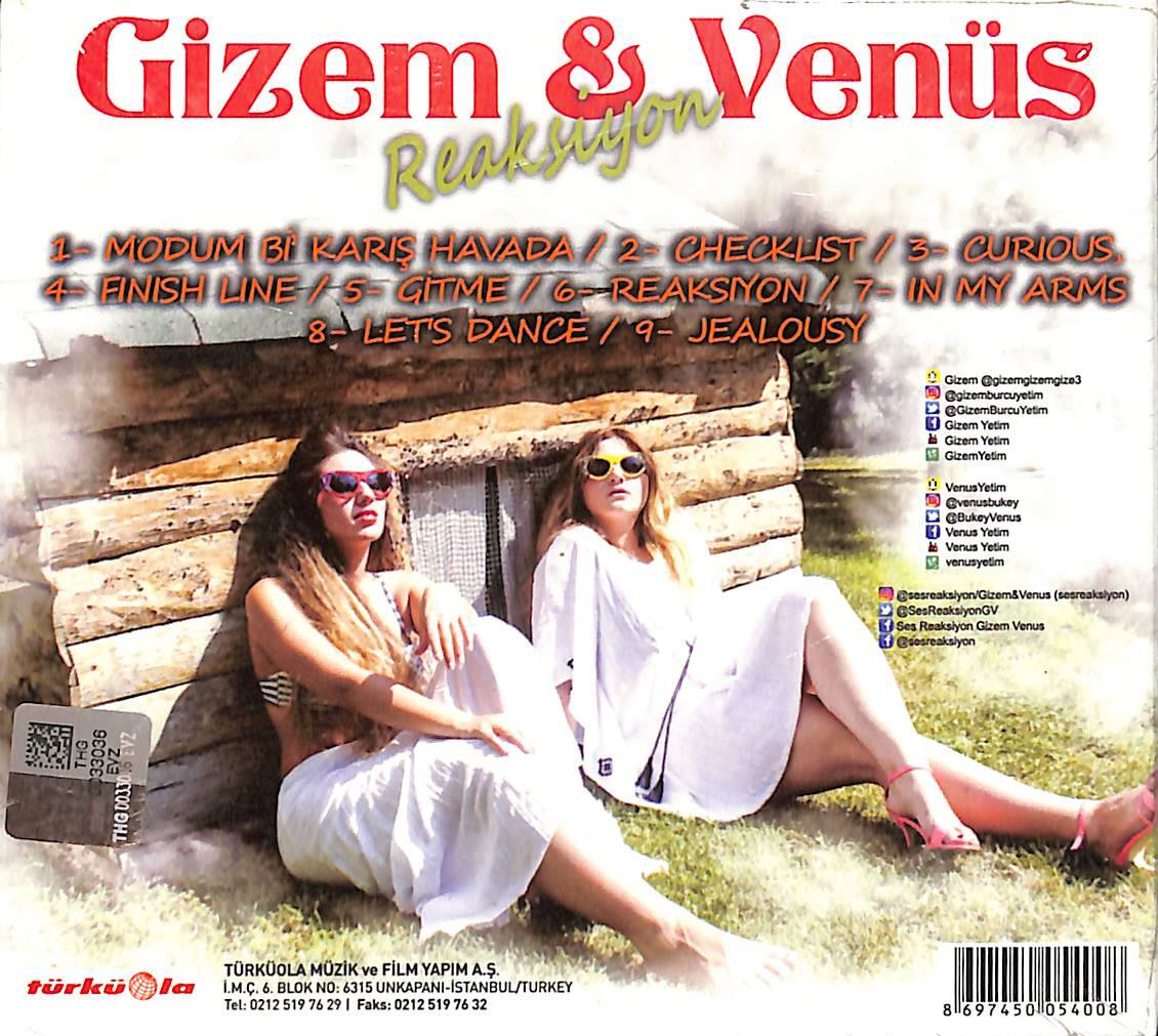 Gizem Venüs - Reaksiyon CD (Sıfır) CD5611 - 2