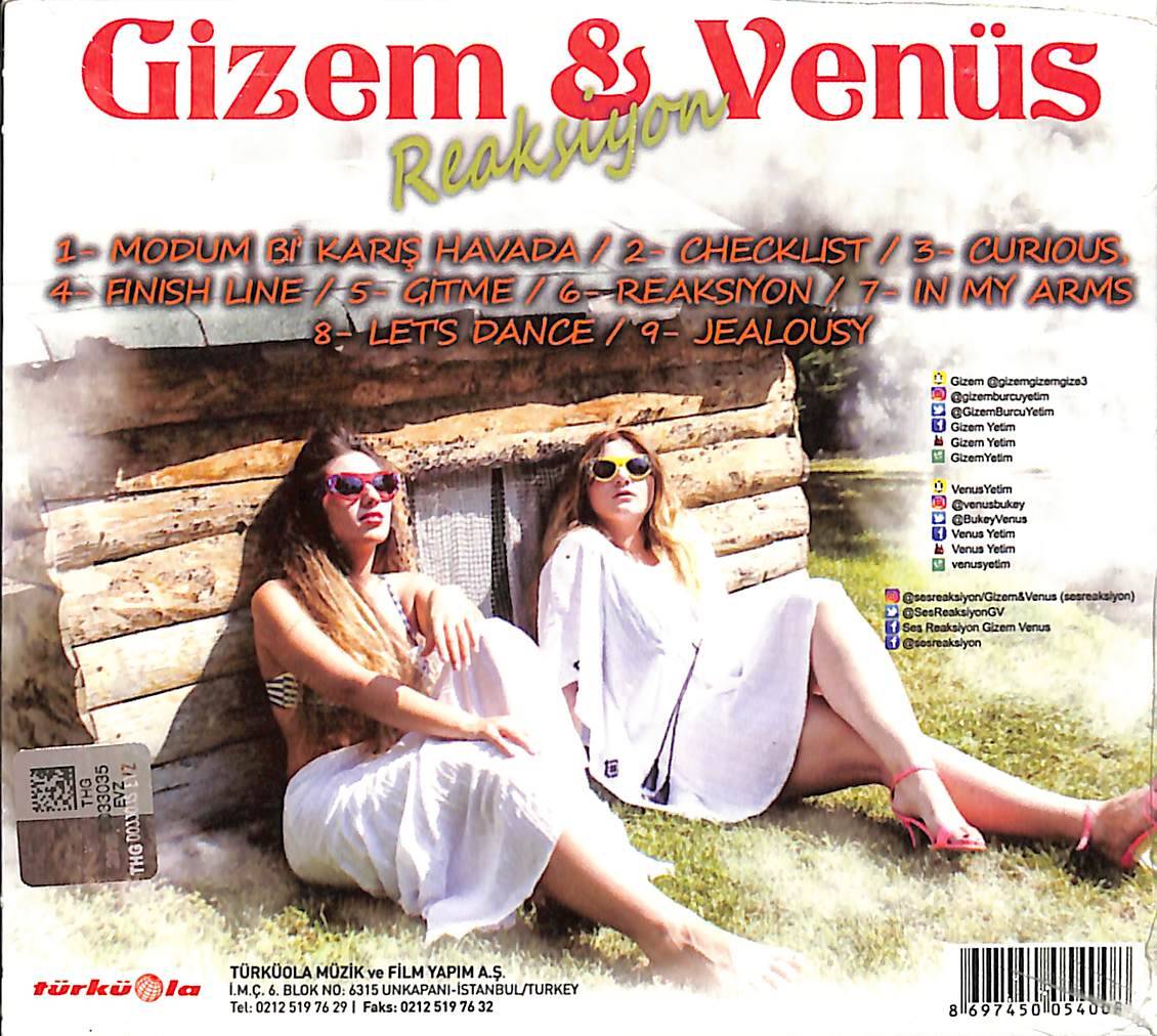 Gizem Venüs - Reaksiyon CD (Sıfır) CD5657 - 2