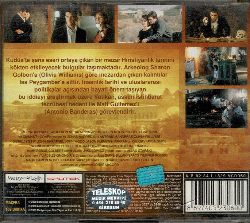 Gizemli Keşif - Antonio Banderas VCD Film VCD10031 - 2