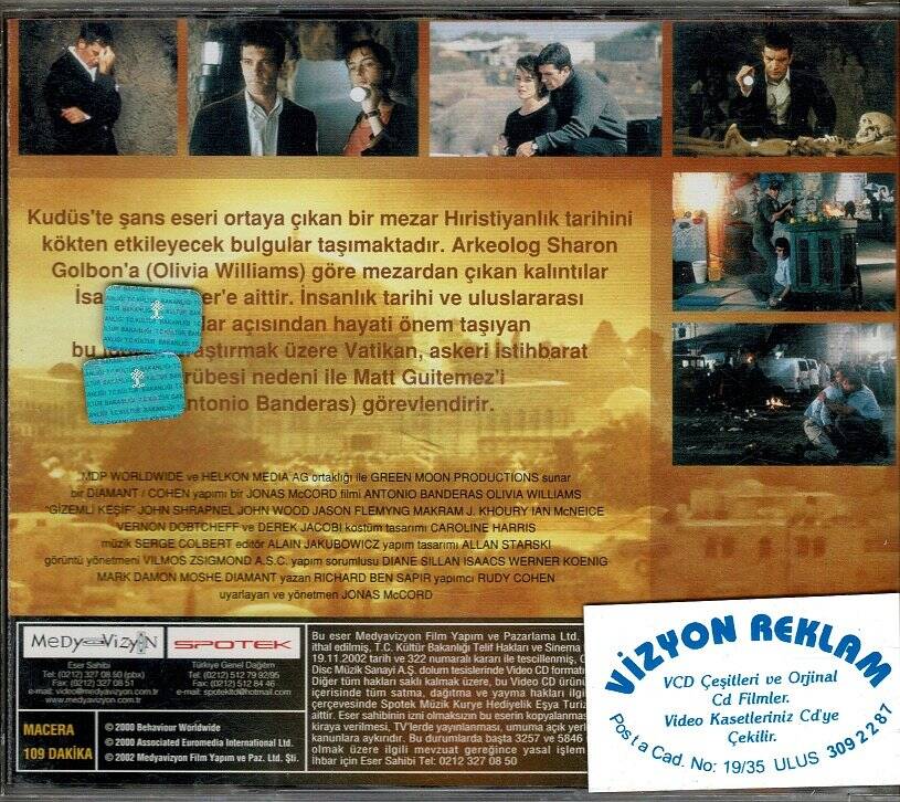 Gizemli Keşif - Antonio Banderas VCD Film VCD9859 - 2
