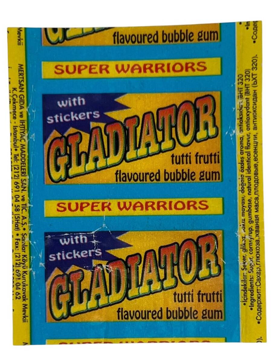 GLADIATOR - Mertsan Sakız Sarma Kağıdı Stickers SKZ1683 - 3