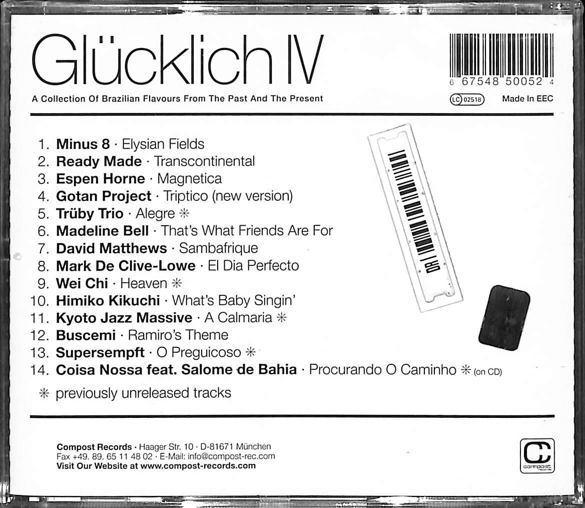 Glucklich IV: A Collection of Brazilian Flavours from the Past and the Present CD (SIFIR) CD4683 - 2