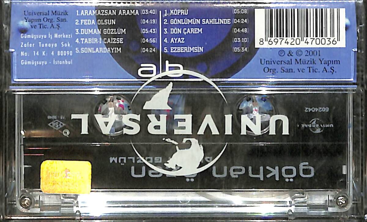 Gökhan Özen - Duman Gözlüm Kaset (Sıfır) KST28240 - 2