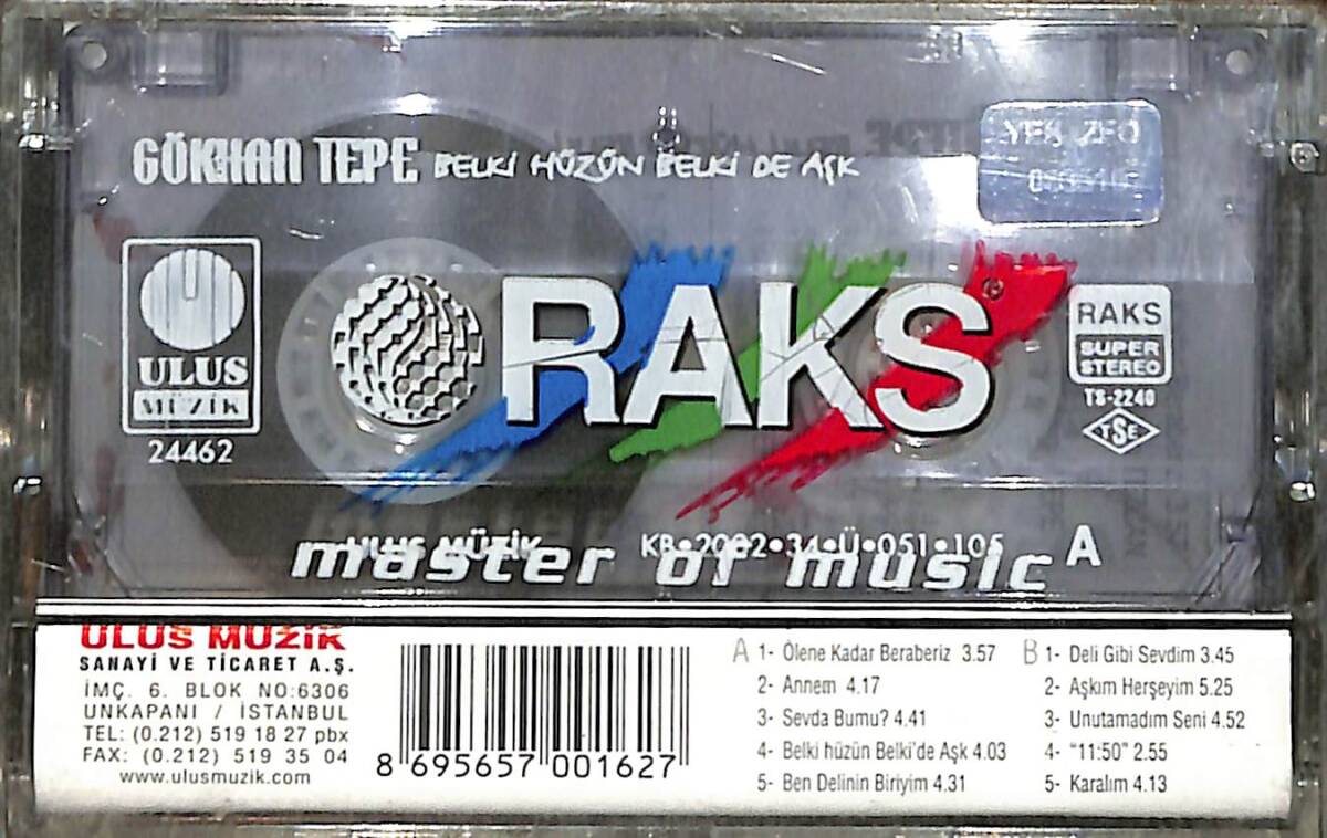 Gökhan Tepe – Belki Hüzün Belki de Aşk Kaset (Sıfır Kaset) KST29529 - 2