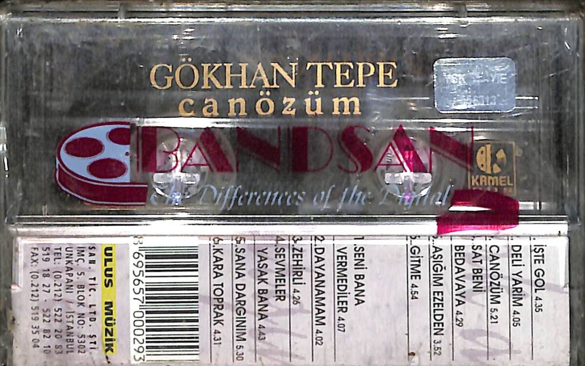 Gökhan Tepe - Can Özüm Kaset (Sıfır Kaset) KST29461 - 2