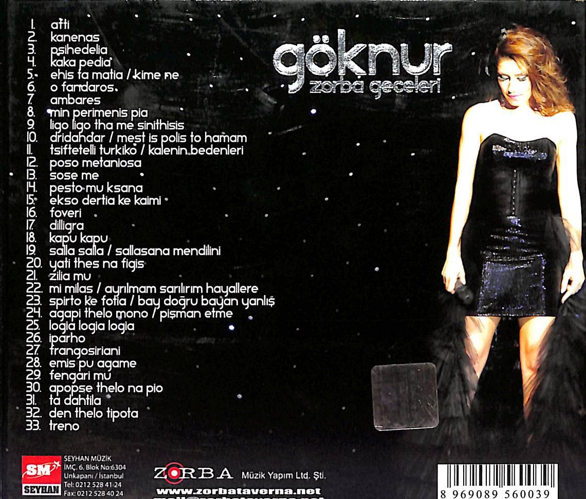 Göknur - Zorba Geceleri CD (İkinci El) CD3965 - 3