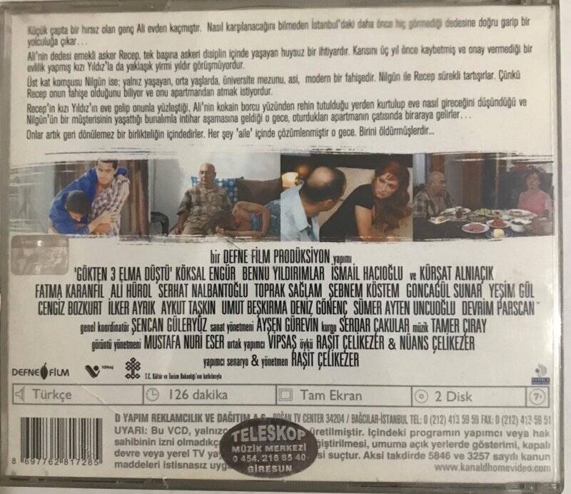 Gökten 3 Elma Düştü VCD Film VCD5282 - 2